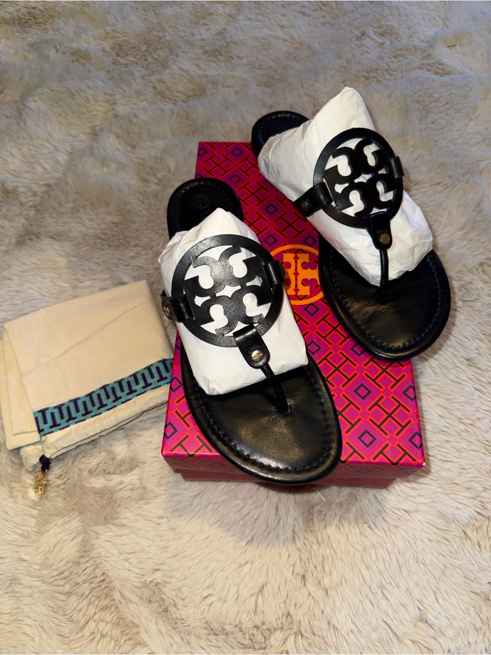 Tory Burch Black Miller Sandals